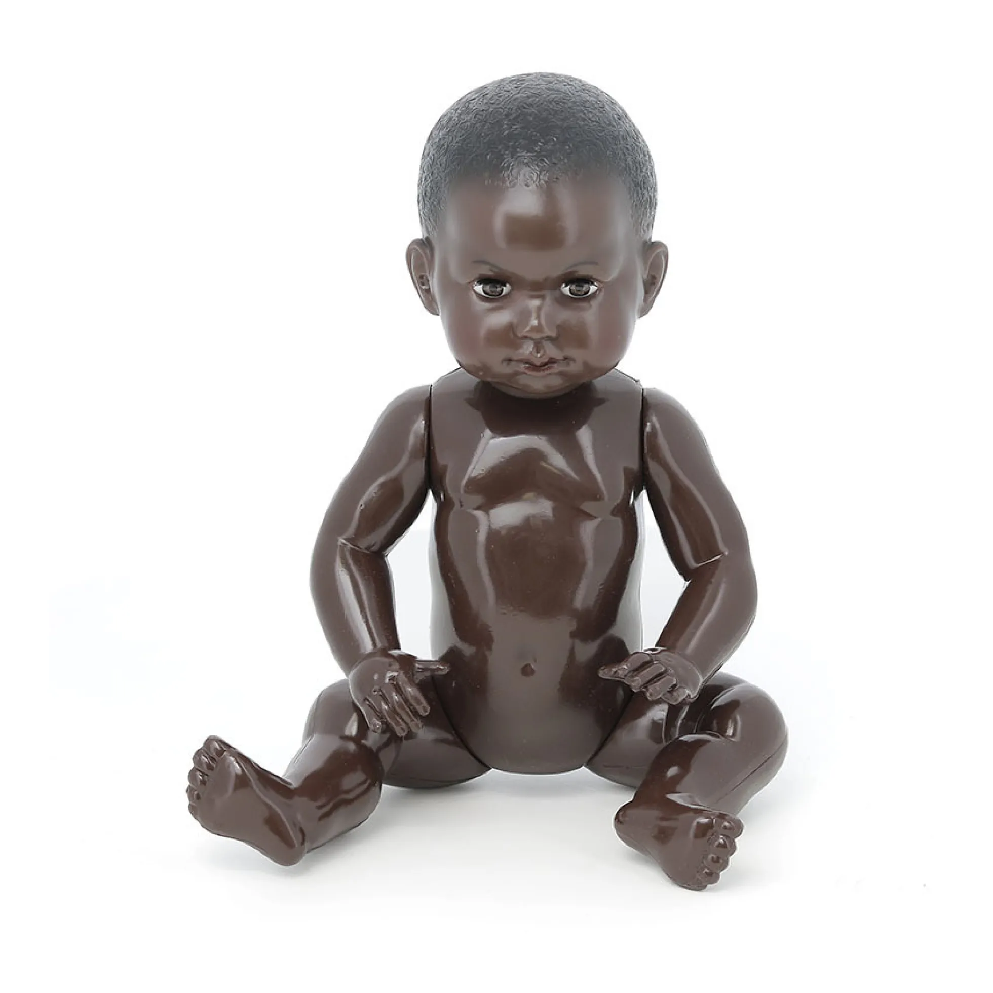 Baigneur noir laqué nu 40 cm