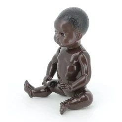 Baigneur noir laqué nu 40 cm