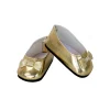 Ballerines dorées pour poupée de 39 et 40 cm