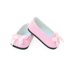 Ballerines roses pour poupée de 39 à 48 cm