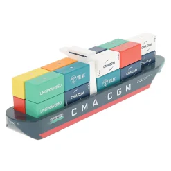 Bateau porte-conteneurs en bois, Jacques Saadé - CMA-CGM