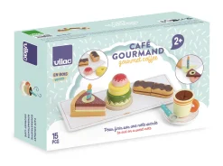 Café gourmand en bois, jeu d’imitation