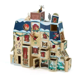 Calendrier de l’avent en bois, Maison à remplir