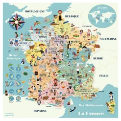 Carte de France magnétique Ingela P.A