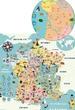 Carte de France magnétique Ingela P.A