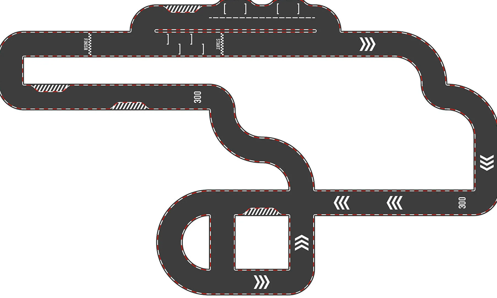 Circuit réversible en carton, Vilacity