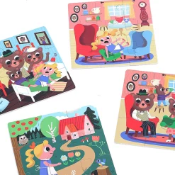 Coffret de 4 puzzles en bois, Boucle d’Or - Ingela P.Arrhenius