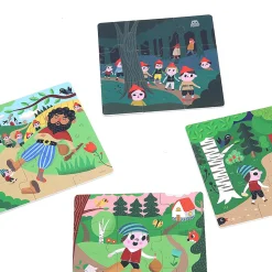 Coffret de 4 puzzles en bois, Le Petit Poucet - Ingela P.Arrhenius