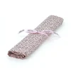 Coupon de tissu coton "FEUILLE ROSE" 1m