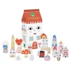 Cubes en bois, Tiny city