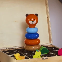 Empilable en bois Boizoos, Marcel l’ourson