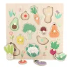 Encastrement en bois, Les légumes du jardin - Sarah Betz