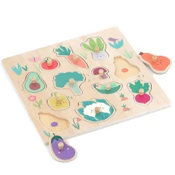Encastrement en bois, Les légumes du jardin - Sarah Betz