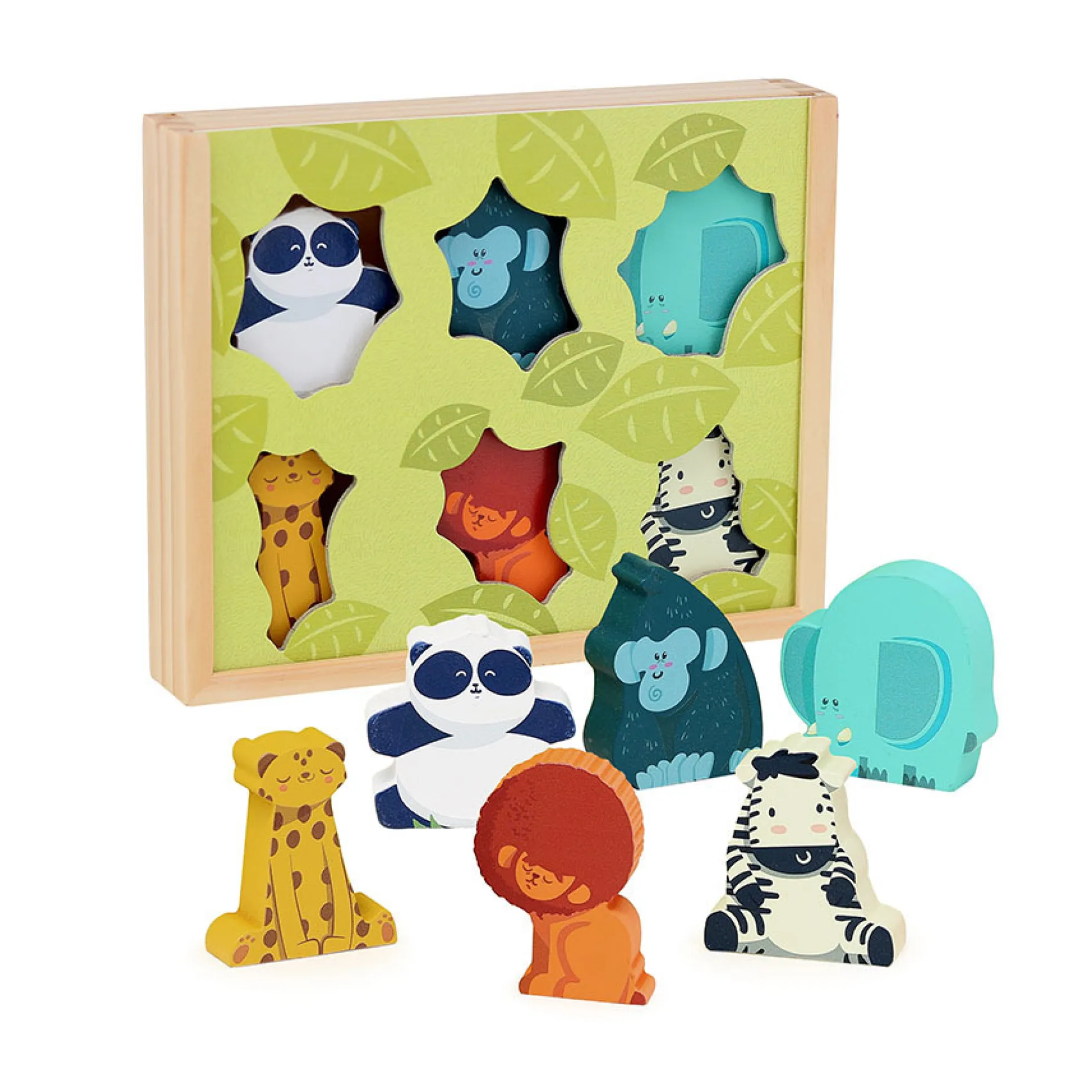 Figurines en bois, Mes histoires de jungle