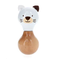 Hochet en bois Boizoos, Mariette la minette