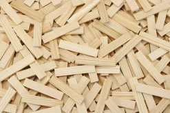 Jeu de construction en bois, Batibloc Classic 100 planchettes