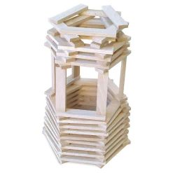 Jeu de construction en bois, Batibloc Classic 200 planchettes