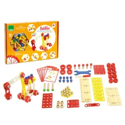 Jeu de construction en bois, coffret Batibloc