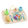 Jeu d’éveil en bois, Plateau repas multi-activités