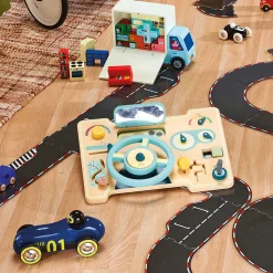 Jeu d’éveil en bois, Tableau de bord multi-activités