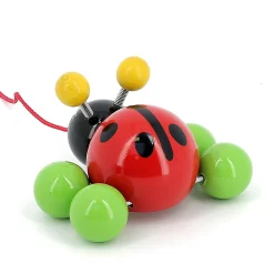 Jouet à tirer, Baby Ladybug la coccinelle
