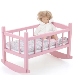 Lit bercelonnette rose Vanille-Fraise jusqu'à 40 cm