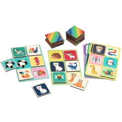 Loto en bois, Animaux arc-en-ciel - Andy Westface