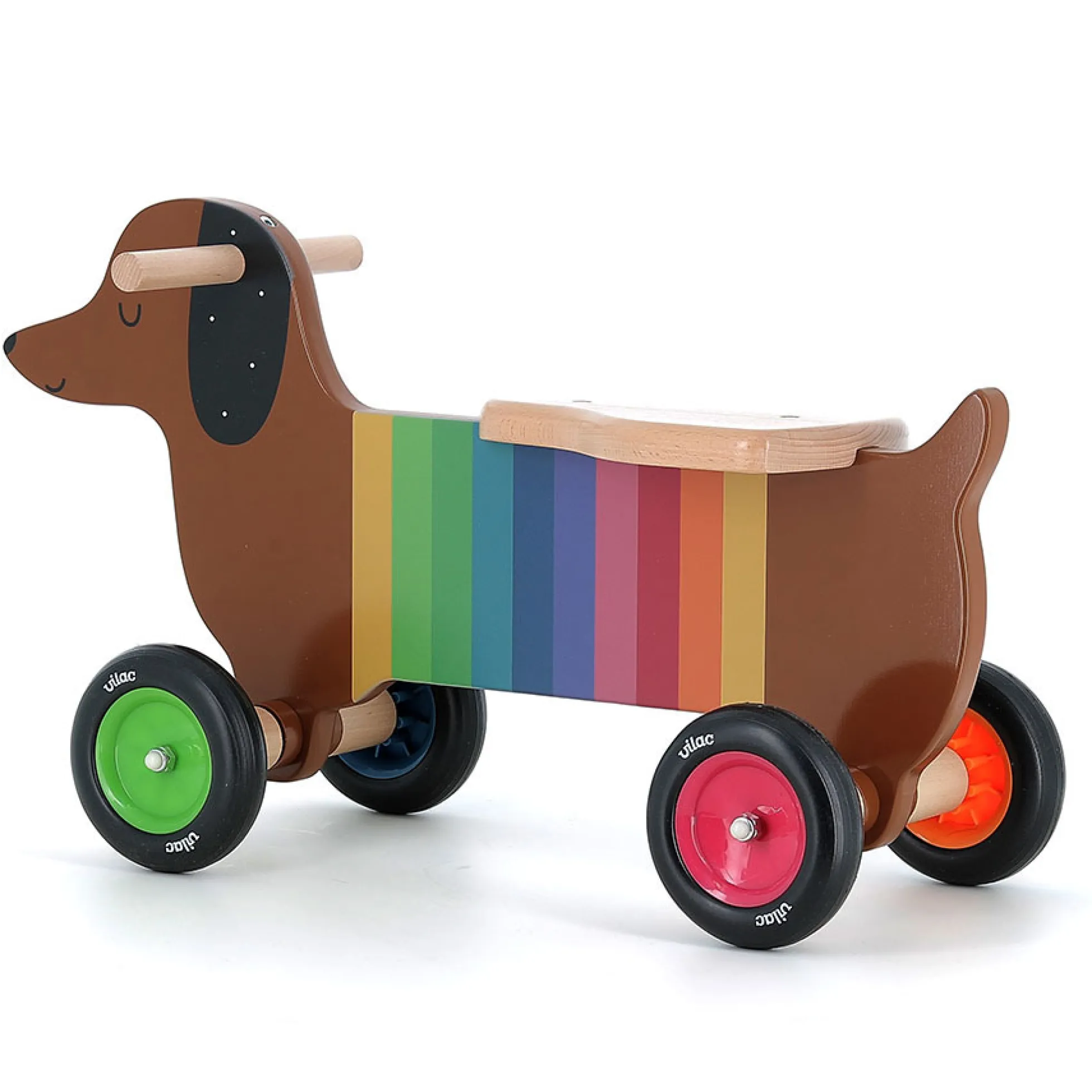 Porteur en bois, Chien multicolore - Andy Westface