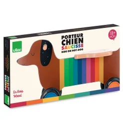 Porteur en bois, Chien multicolore - Andy Westface