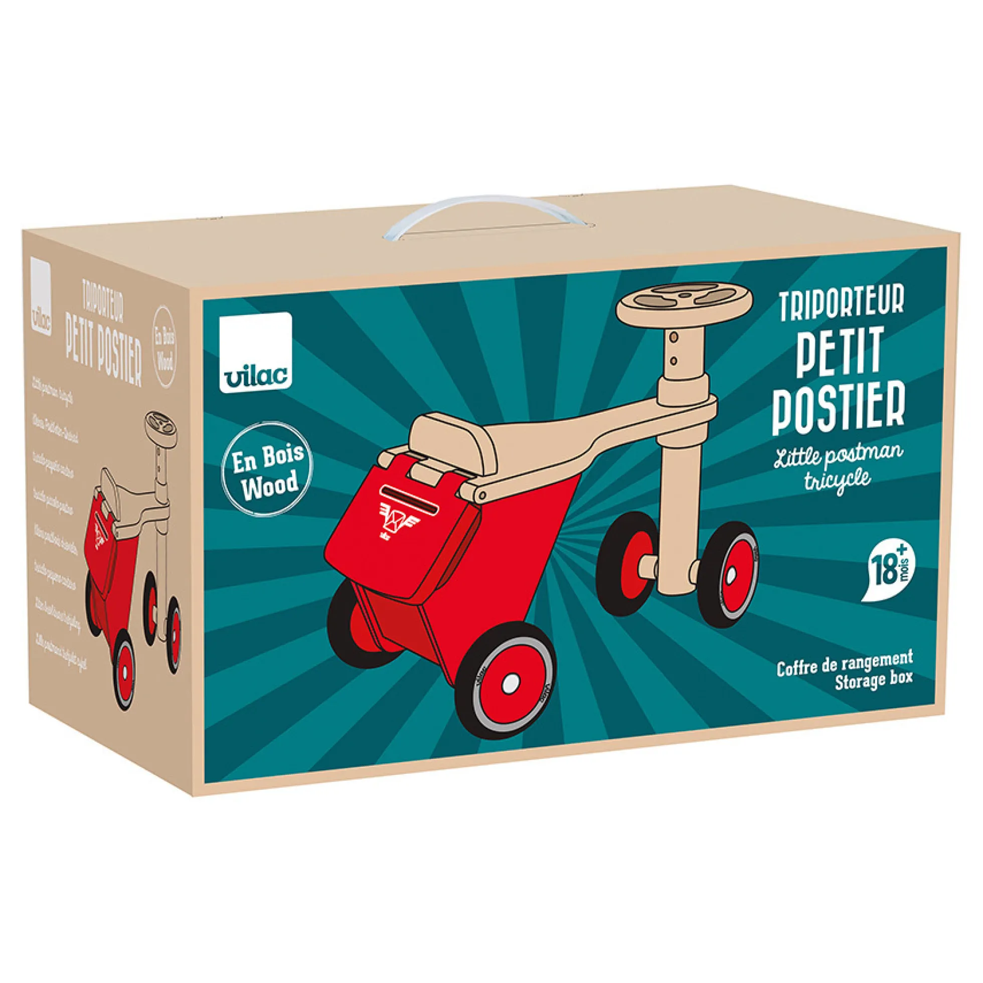 Porteur en bois, Triporteur petit postier