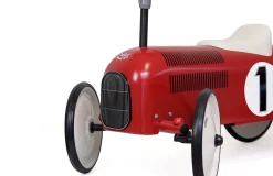 Porteur en métal, Vintage Rouge & Blanc crème
