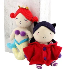 Poupée chiffon "La petite fille reine"
