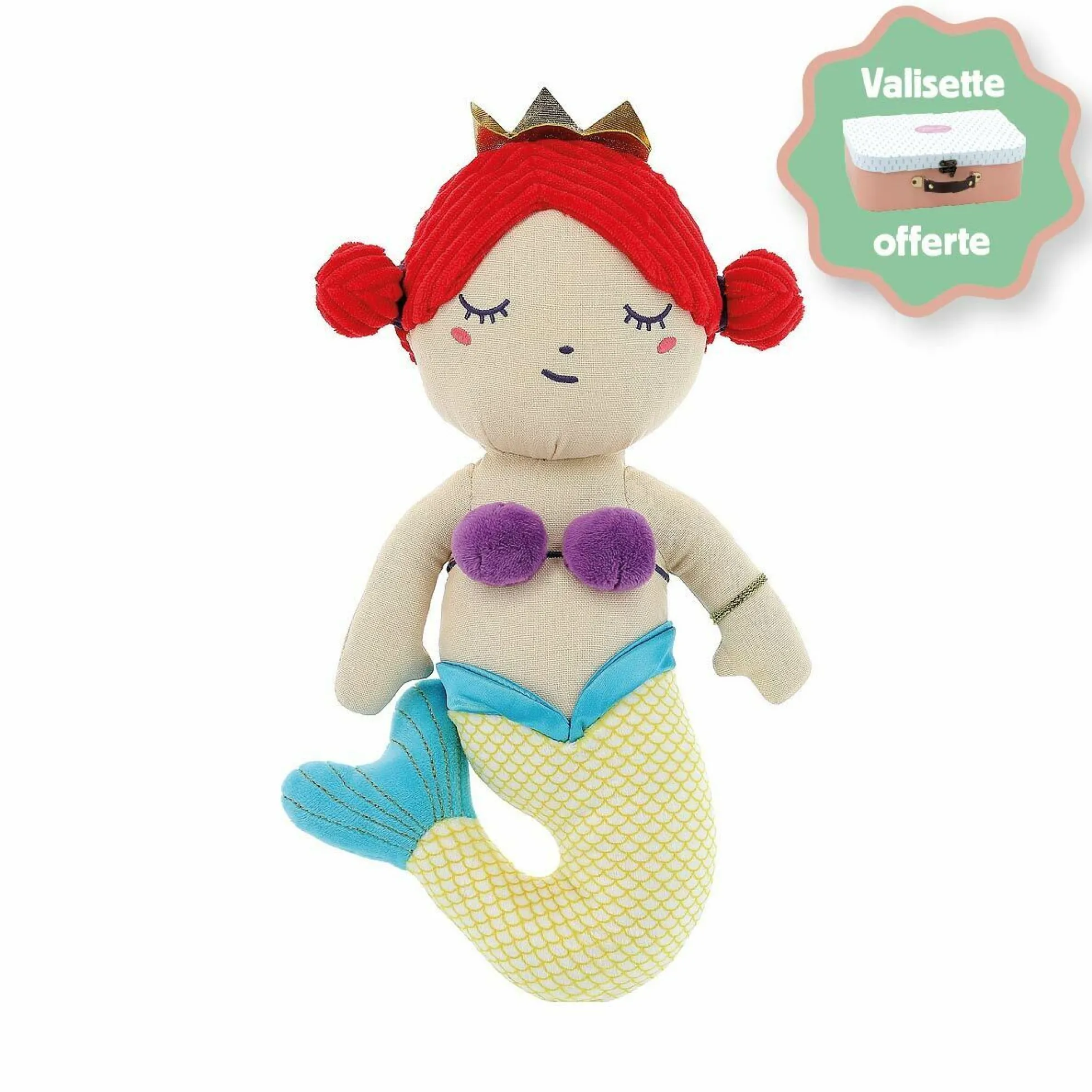 Poupée chiffon "La petite fille reine"