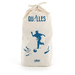 6 quilles bowling bicolores