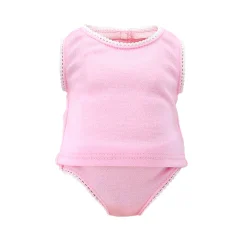 Slip & Tee-Shirt rose pour poupée de 36 à 40 cm