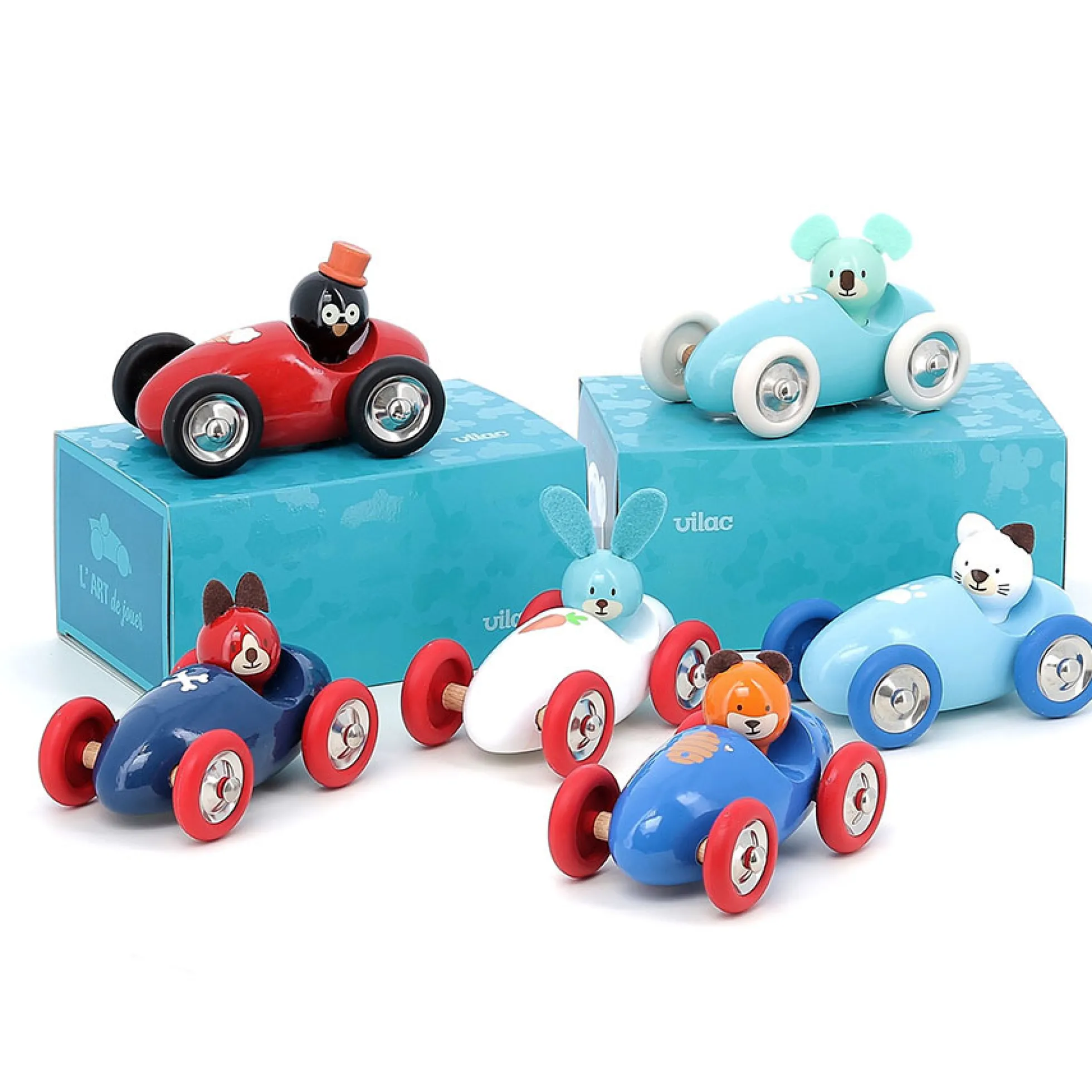 Voiture en bois Boizoos, Raoul le lapin