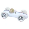 Voiture en bois, Grand prix vintage - Modèle medium blanc