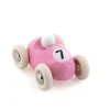 Voiture en bois, Mini roadster - Rose