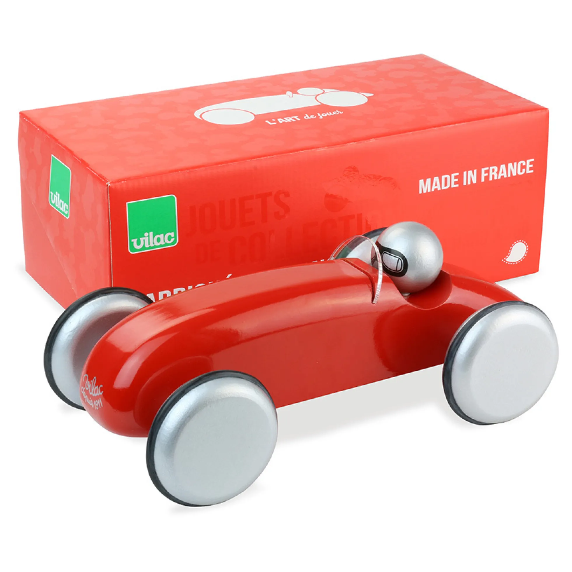Voiture en bois, Speedster rouge