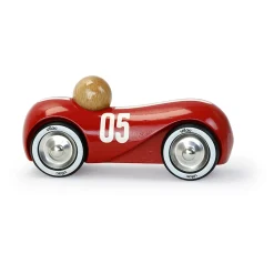 Voiture en bois, Streamline vintage - Modèle medium rouge